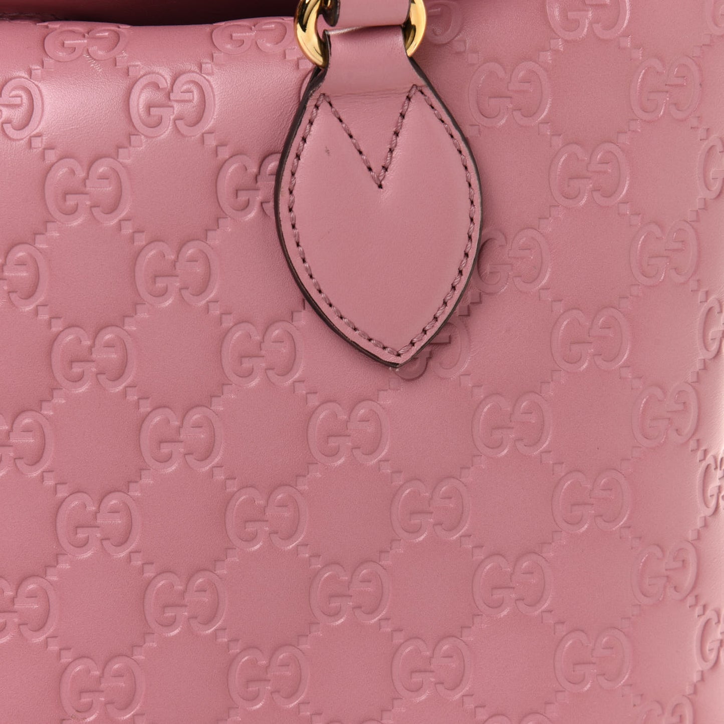 Guccissima Signature Linea A Foldover Tote Rose Baby Candy