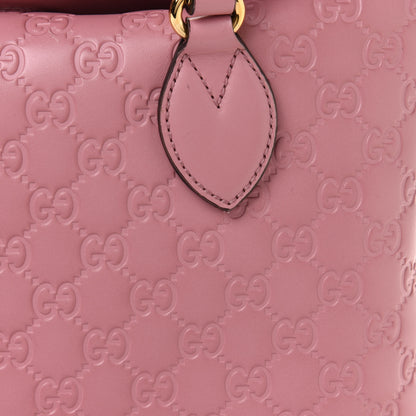 Gucci Guccissima Signature Linea A Foldover Tote Rose Baby Candy 11 of 11