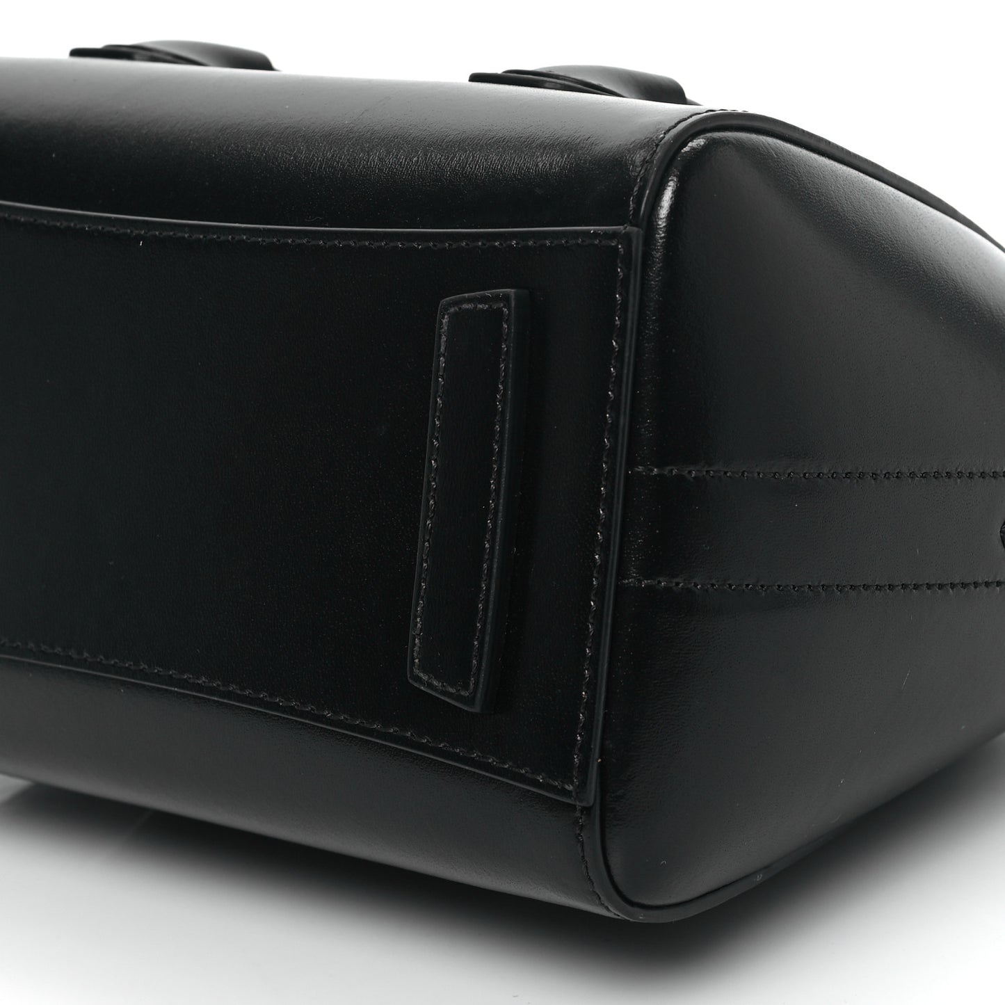 Box Calfskin Mini Lock Antigona Shoulder Bag Black