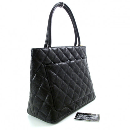 Chanel Caviar Medallion Tote Black 3 of 12
