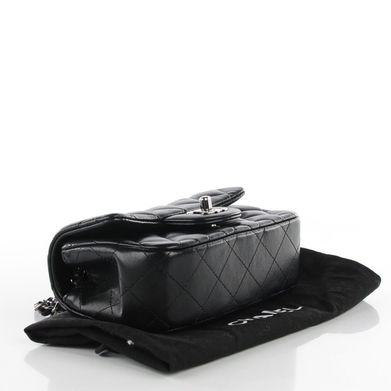 Chanel Lambskin Quilted Extra Mini Flap Black 4 of 9