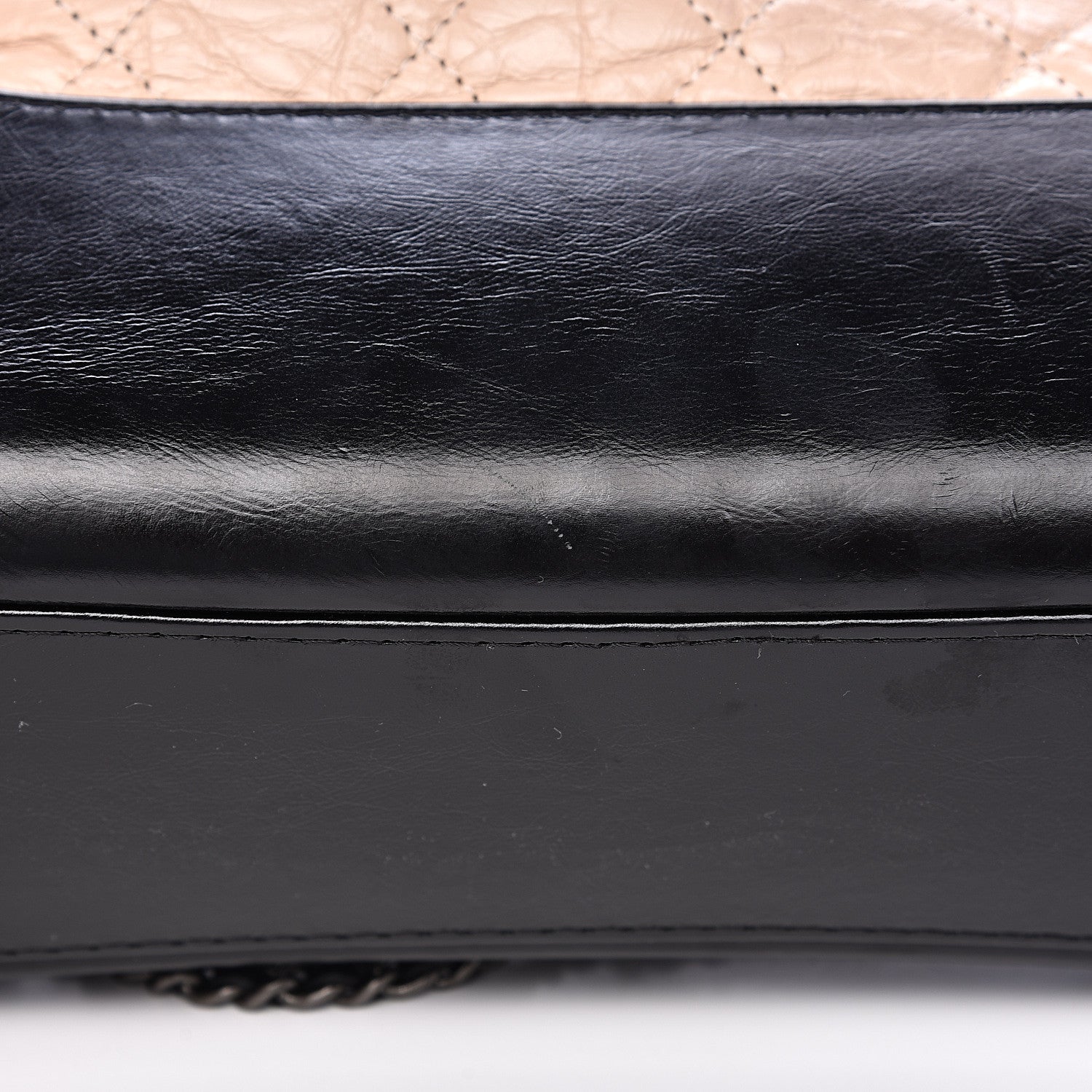 Chanel Aged Calfskin Quilted Medium Gabrielle Hobo Beige Black 14 of 17