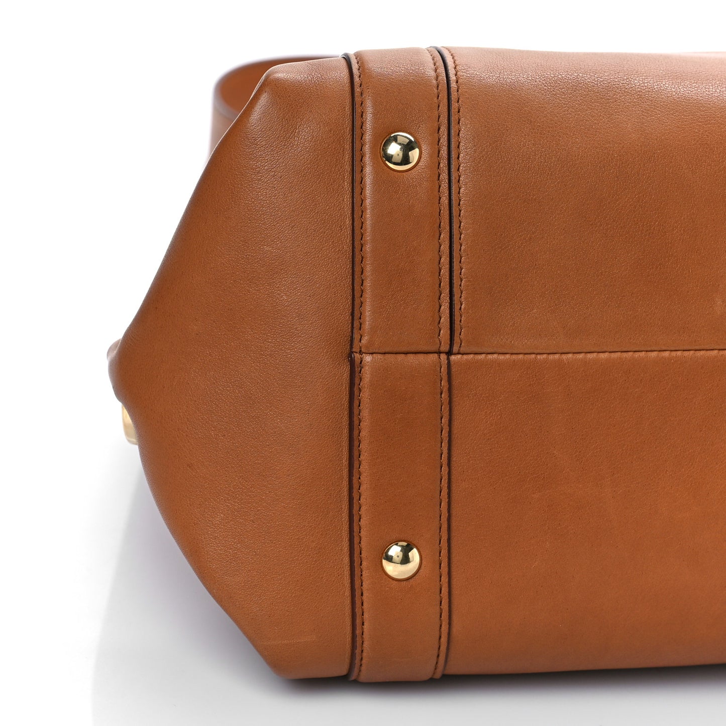 Calfskin Suzanna Gancini Satchel Brown