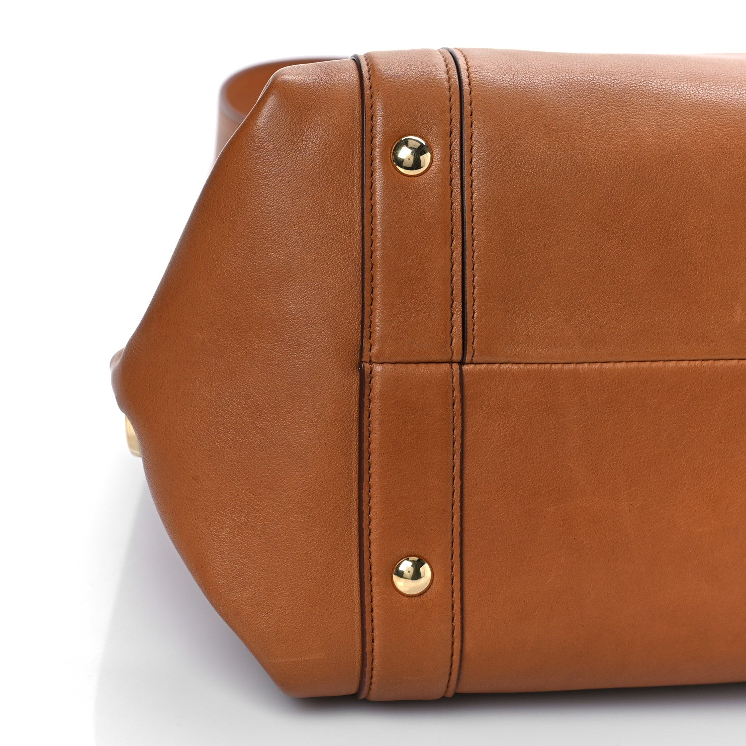 Salvatore Ferragamo Calfskin Suzanna Gancini Satchel Brown 8 of 13