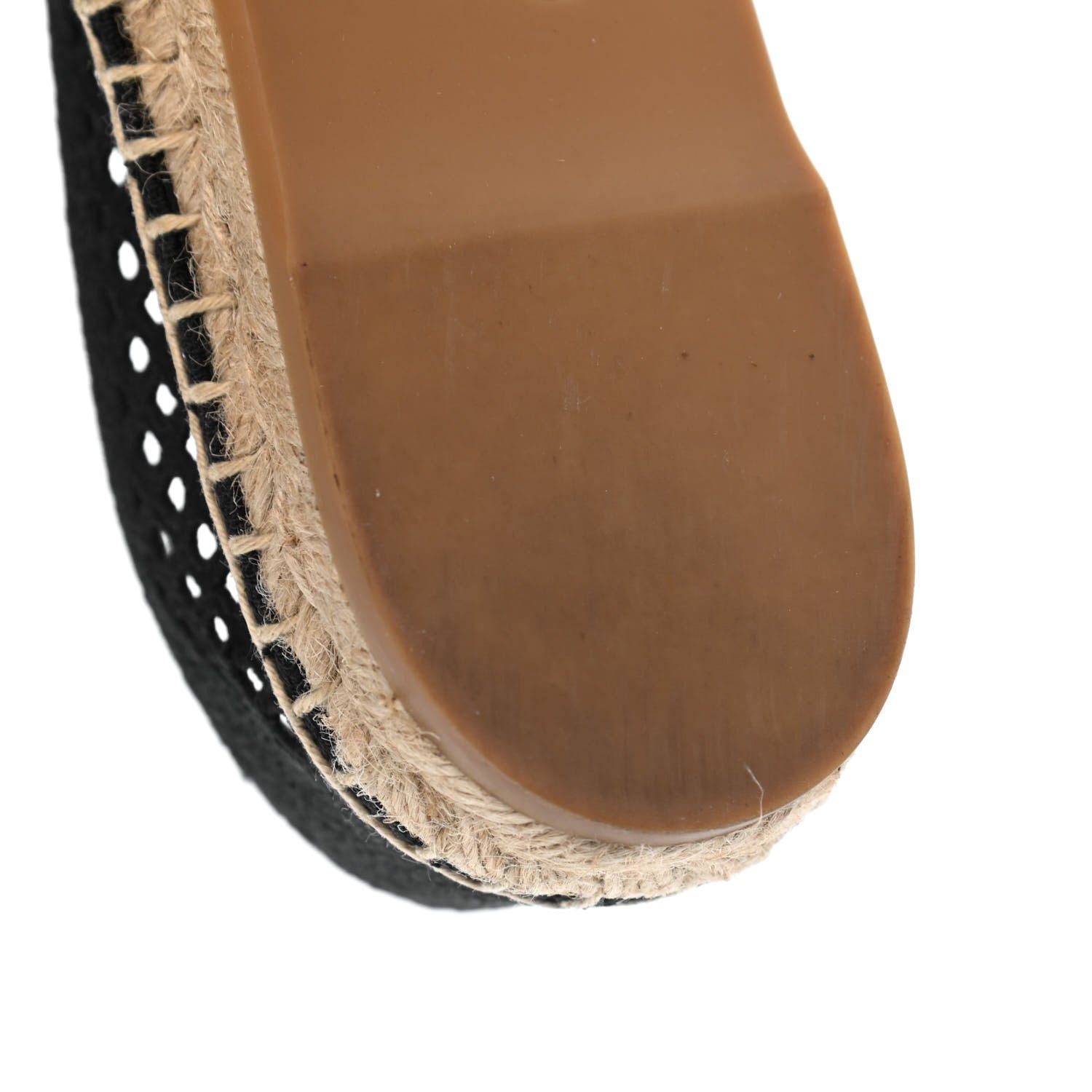 Christian Dior Canvas Embroidered Perforated Granville Espadrille 36 Black 10 of 12