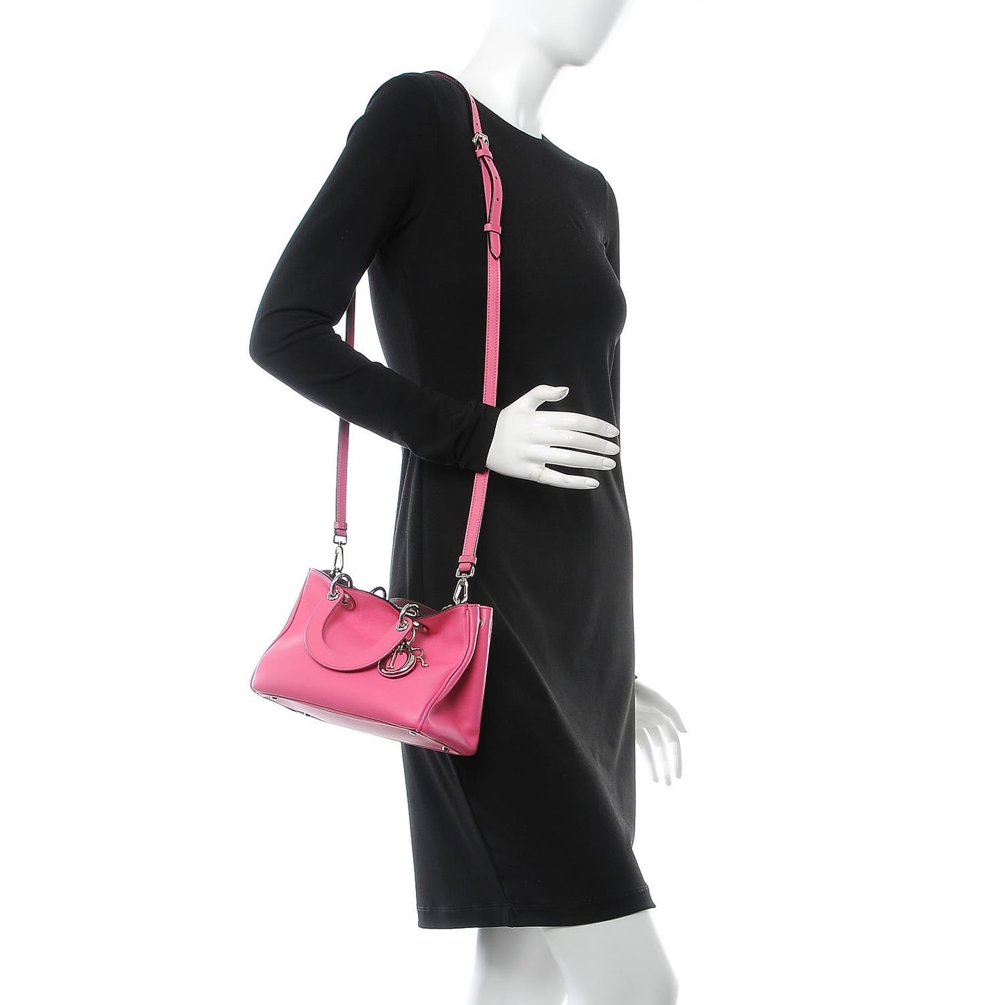 Calfskin Small Diorissimo Tote Pink