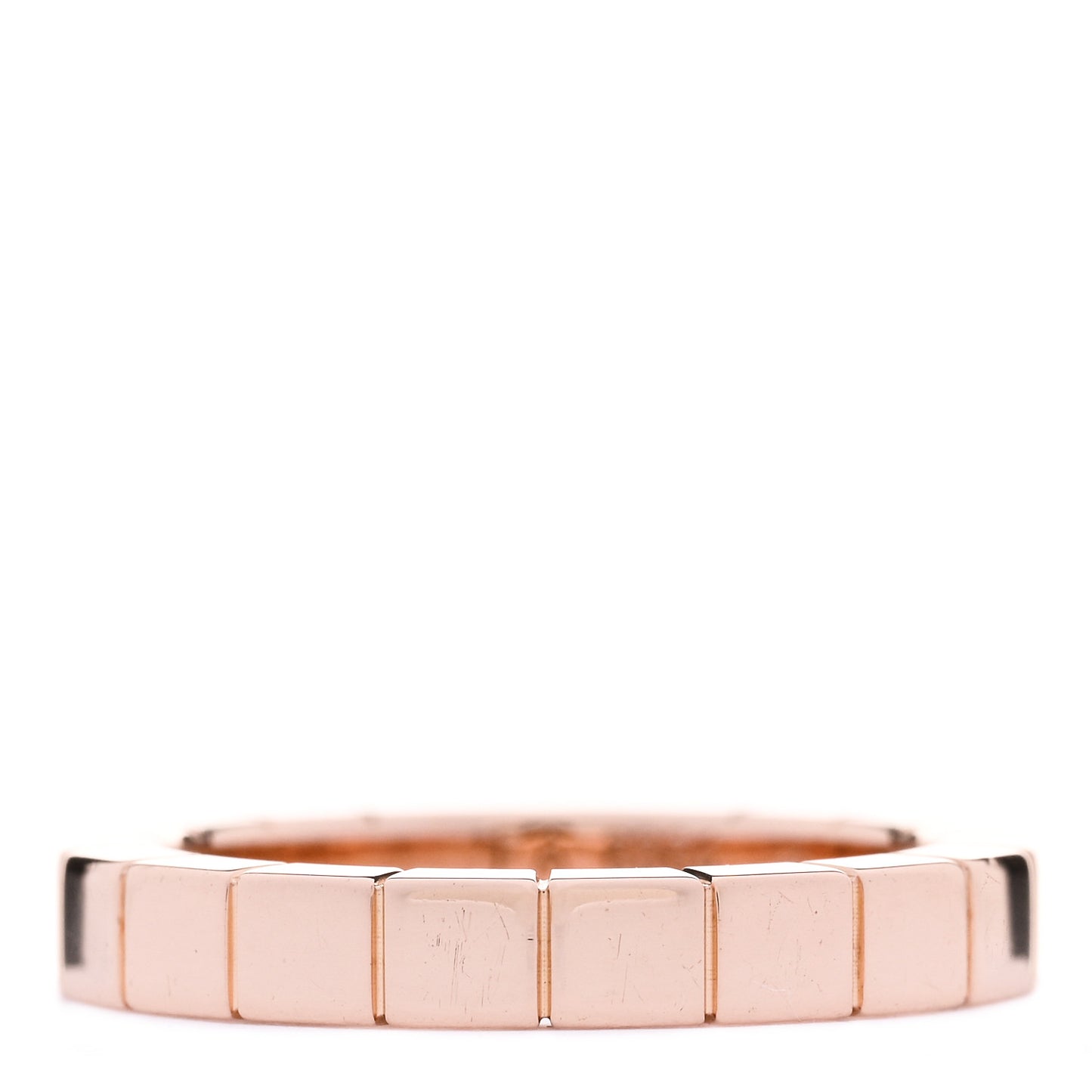 18K Pink Gold 3mm Lanieres Ring 48 4.5