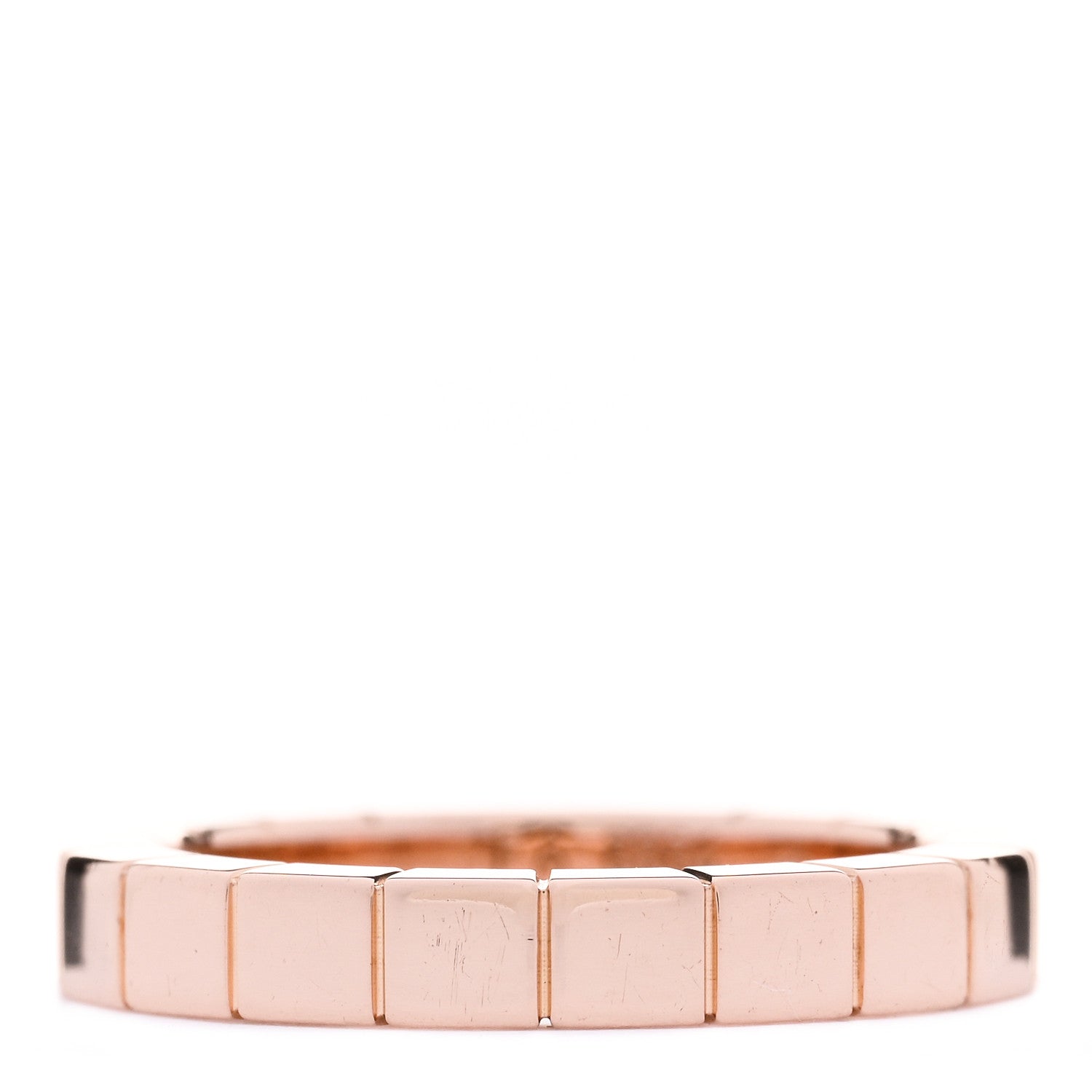 Cartier 18K Pink Gold 3mm Lanieres Ring 48 4.5 3 of 4