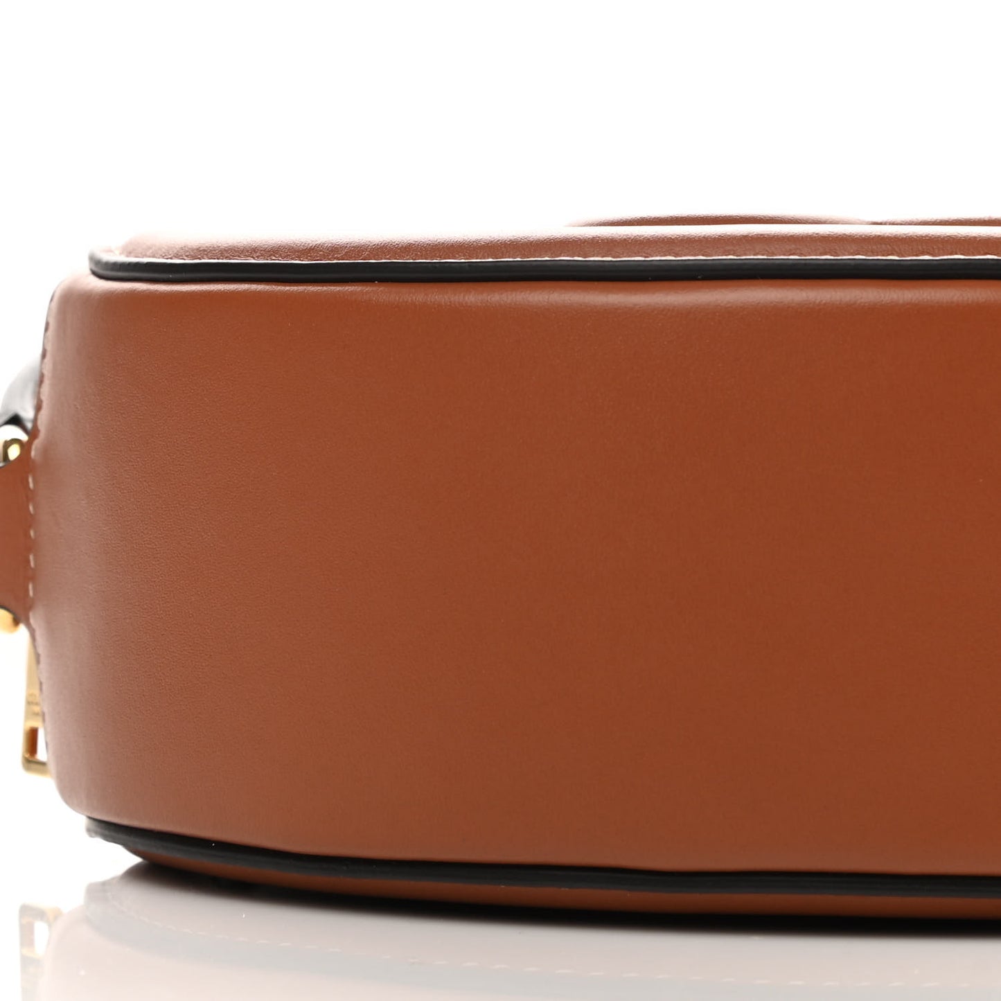 Smooth Calfskin Cuir Triomphe Oval Bag Tan