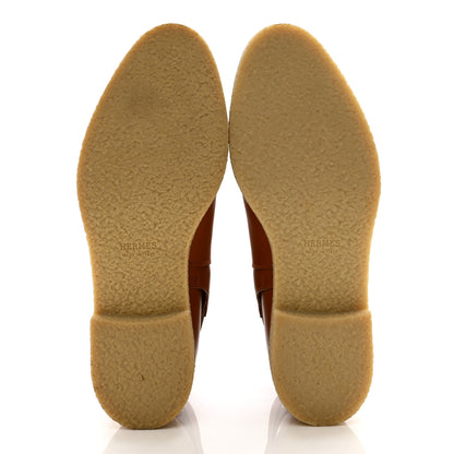 Hermes Heritage Calfskin Follow Ankle Boots 39 Naturel 5 of 9
