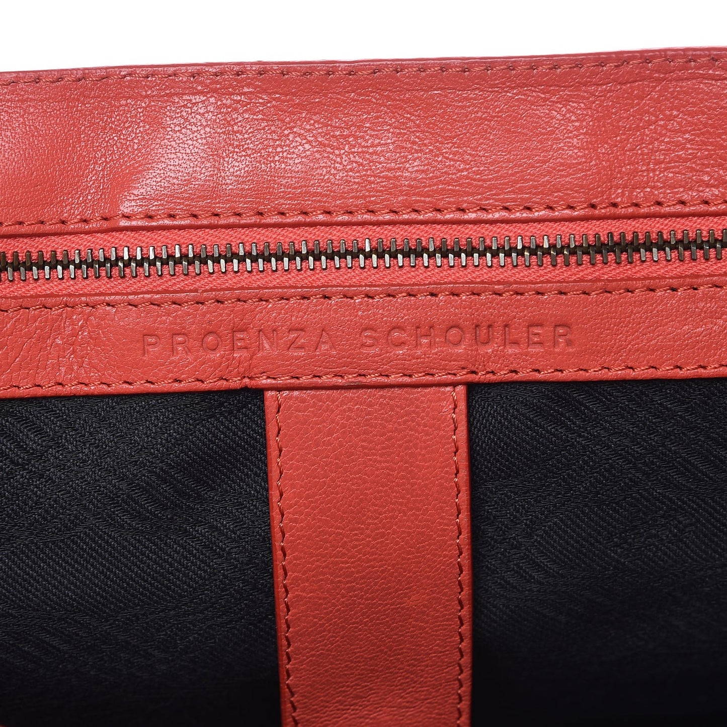 Lambskin Medium PS1 Satchel Deep Coral