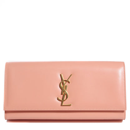 Saint Laurent Calfskin Classic Monogram Clutch Glossy Blush 1 of 8