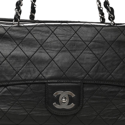 Chanel Lambskin Quilted Ritz Flap Bag Black 9 of 12