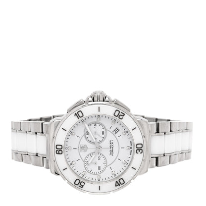 Tag Heuer Stainless Steel Ceramic Diamond 41mm Formula 1 Lady Quartz Watch White CAH1211 2 of 4