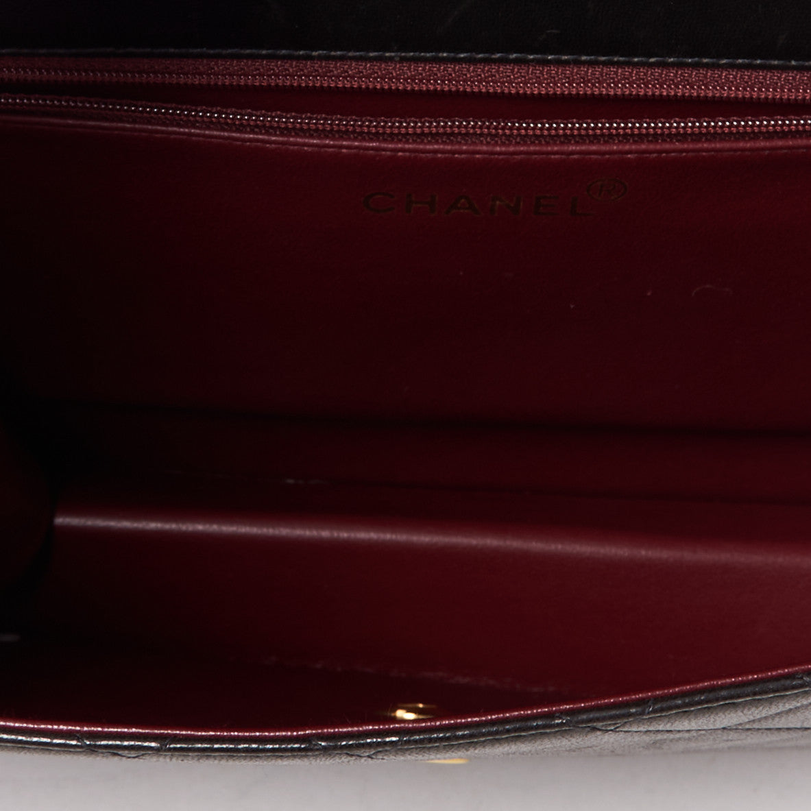 Lambskin Quilted Small Single Flap Black