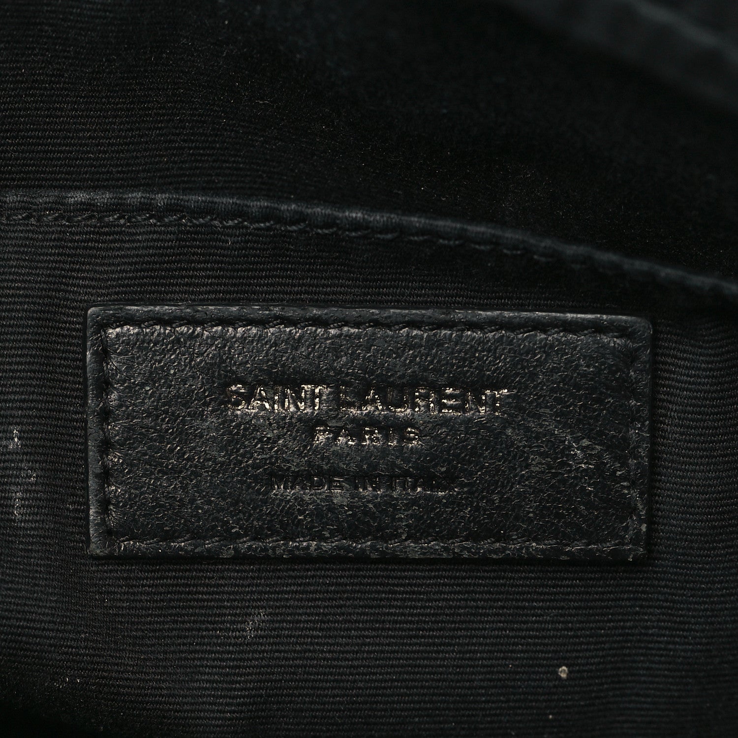 Saint Laurent Calfskin Matelasse Monogram Monochrome Lou Camera Bag Black 6 of 9