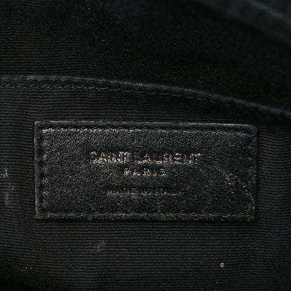 Saint Laurent Calfskin Matelasse Monogram Monochrome Lou Camera Bag Black 6 of 9