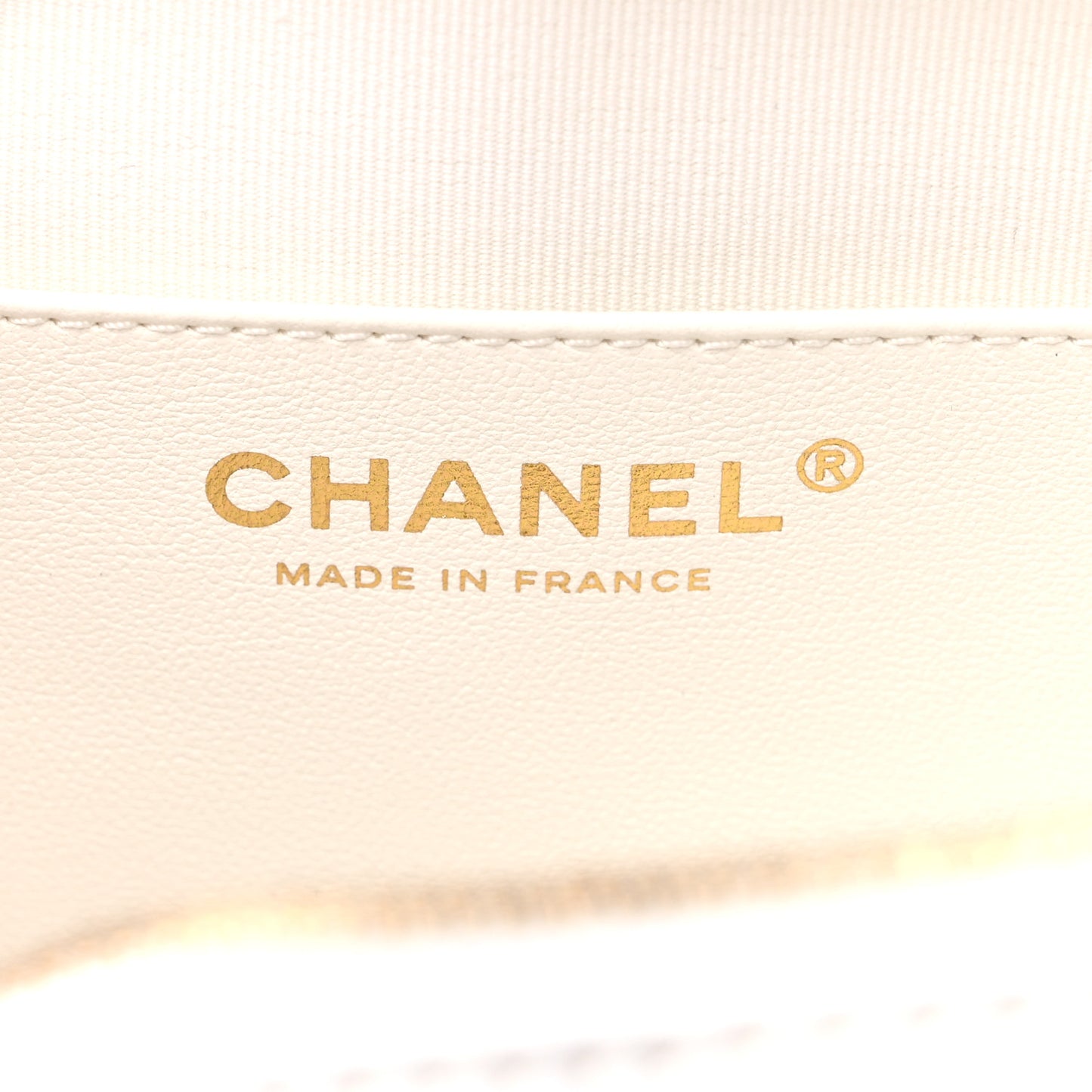 Lambskin Quilted CC In Love Heart Bag White