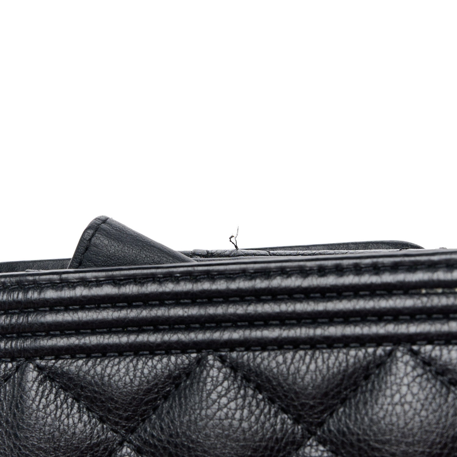 Chanel Grained Calfskin Quilted Boy Wallet On Chain WOC Black 14 of 14