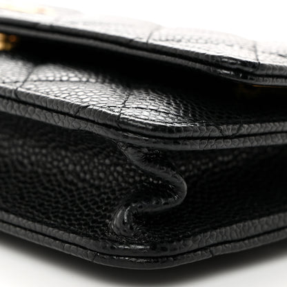 Chanel Caviar Quilted Wallet on Chain WOC Black 10 of 11