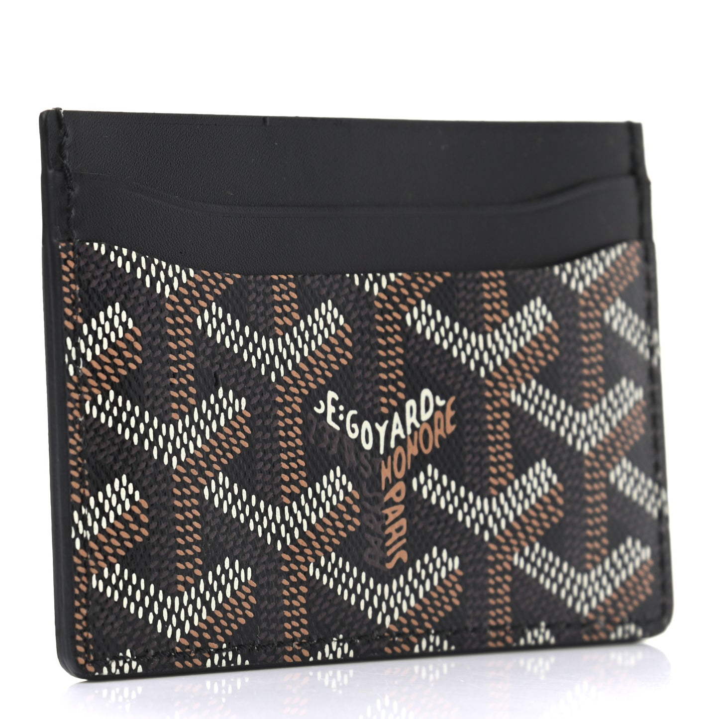 Goyardine Saint Sulpice Card Holder Black