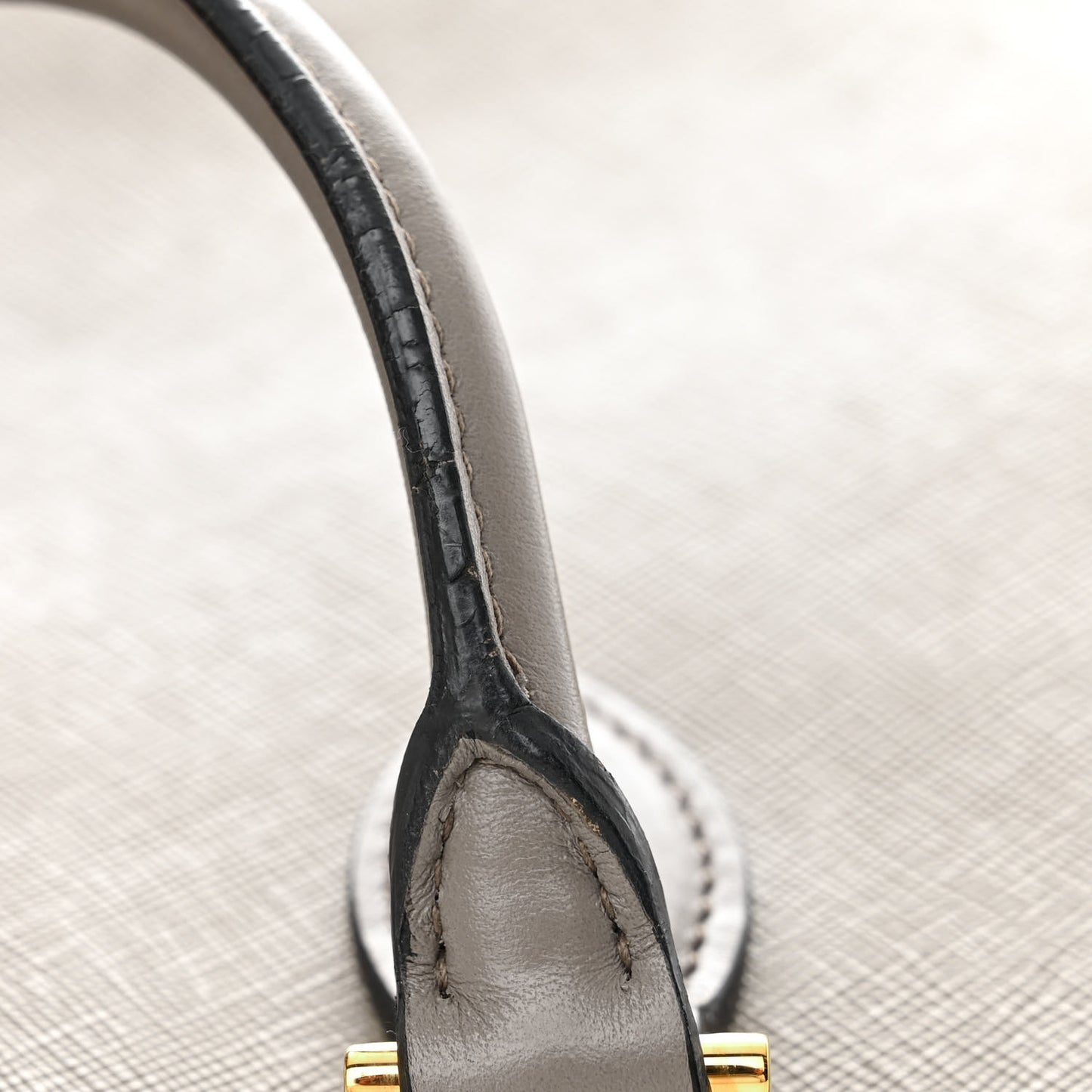 Saffiano Soft Calfskin Zippered Tote Marmo