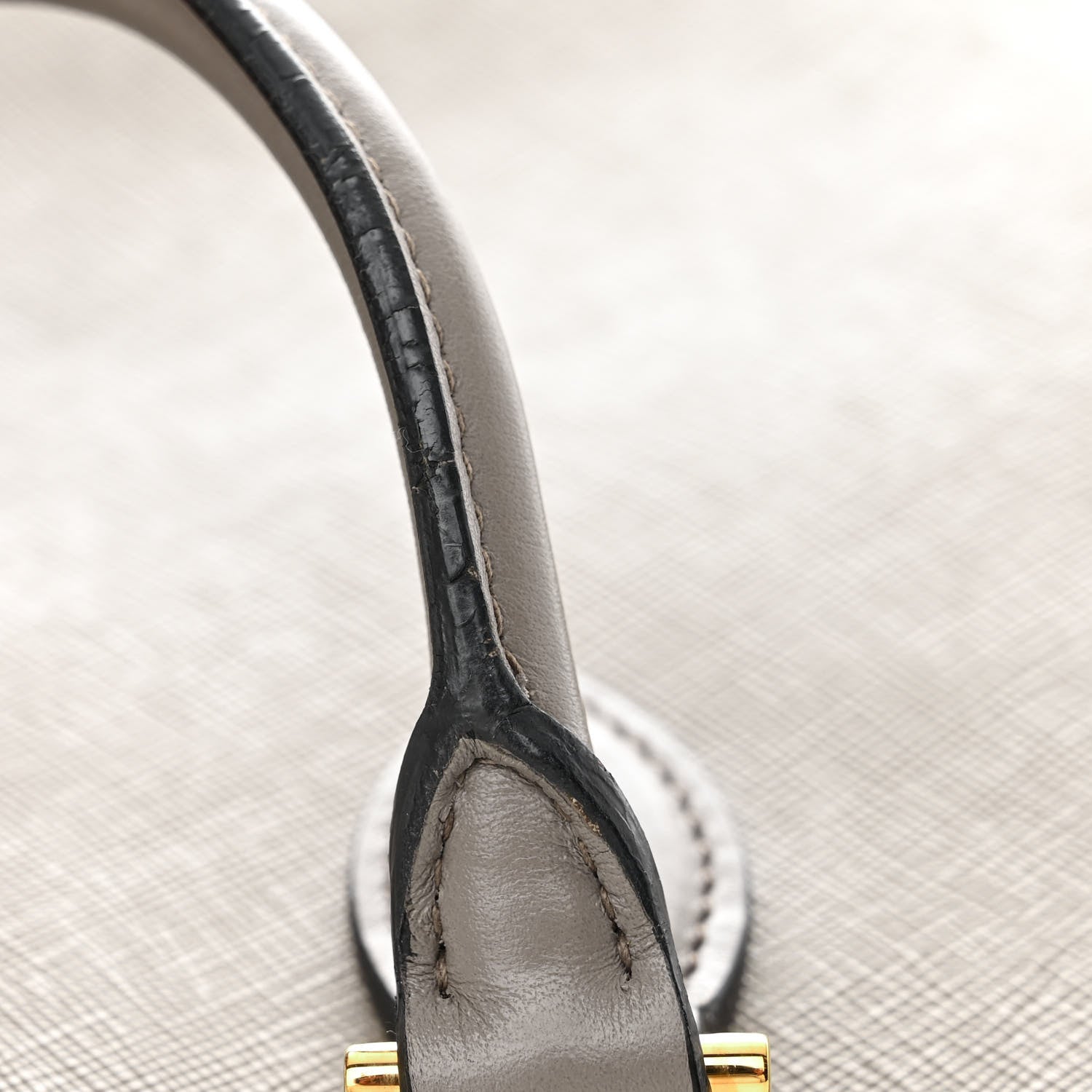 Prada Saffiano Soft Calfskin Zippered Tote Marmo 17 of 18