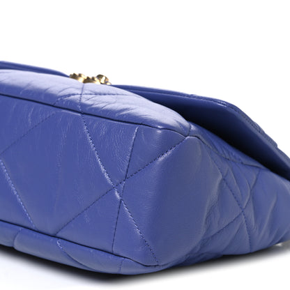 Chanel Lambskin Quilted Large Chanel 19 Flap Purple 10 of 10