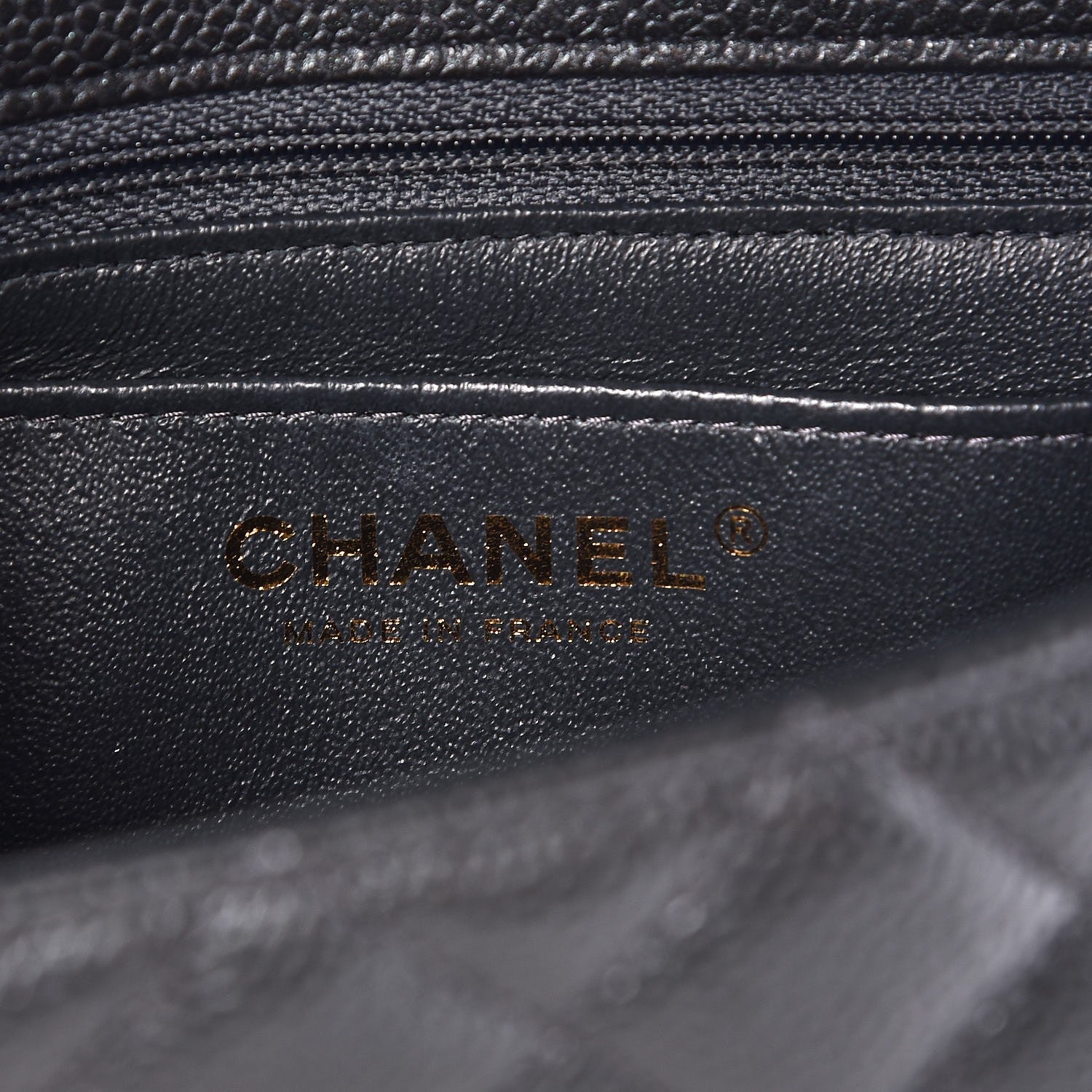 Chanel Caviar Quilted Mini Rectangular Flap Dark Grey 6 of 8