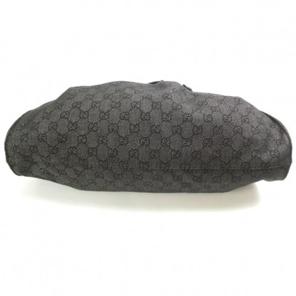 Gucci Denim Monogram Shoulder Bag Black 5 of 13