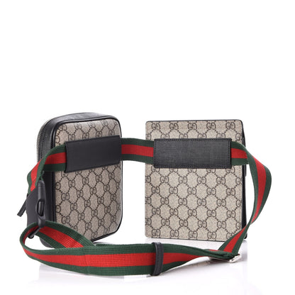 Gucci GG Supreme Monogram Web Belt Bag Black 3 of 8