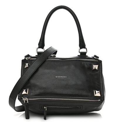Givenchy Pebbled Calfskin Medium Pyramid Stud Pandora Black 1 of 11