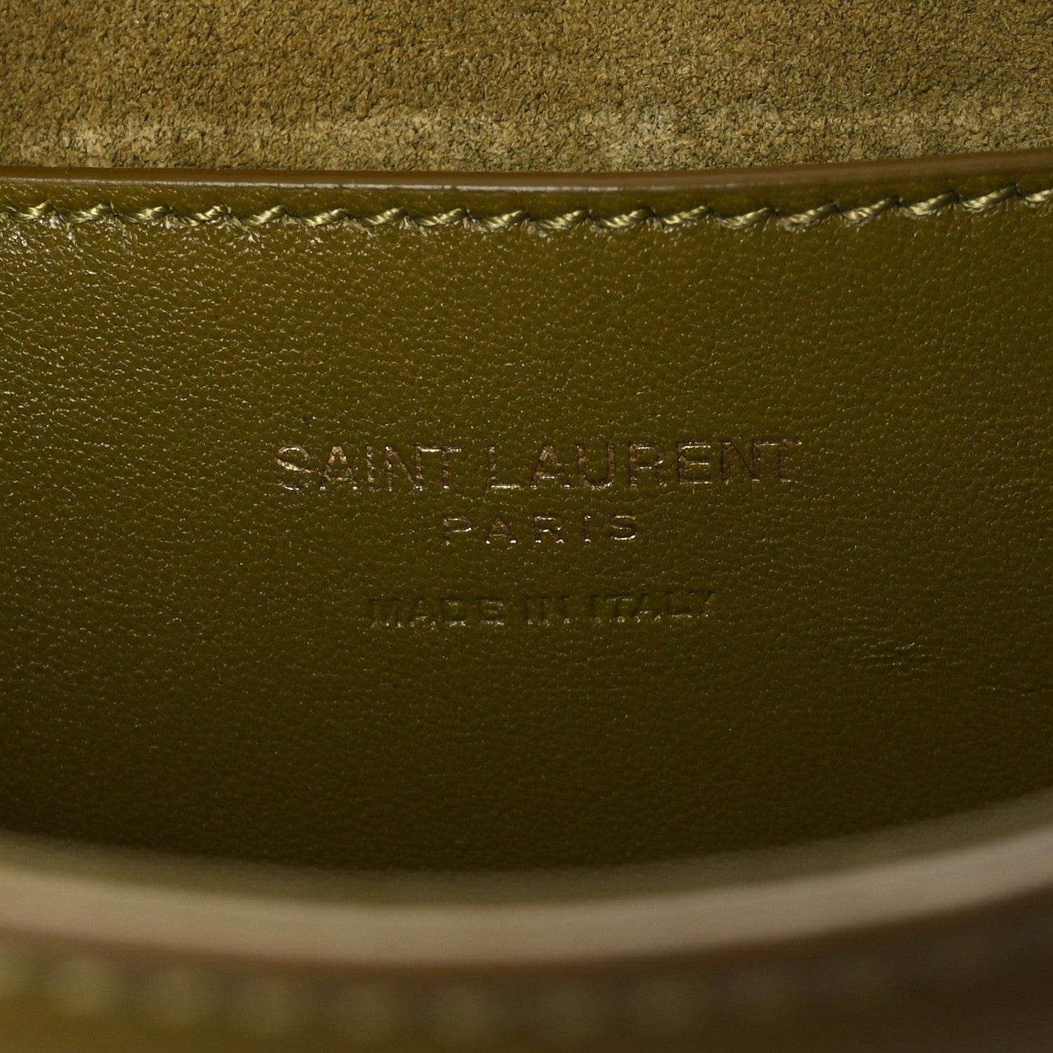 Saint Laurent Smooth Calfskin Le 5 A 7 Hobo Mini Olive Drab 6 of 10