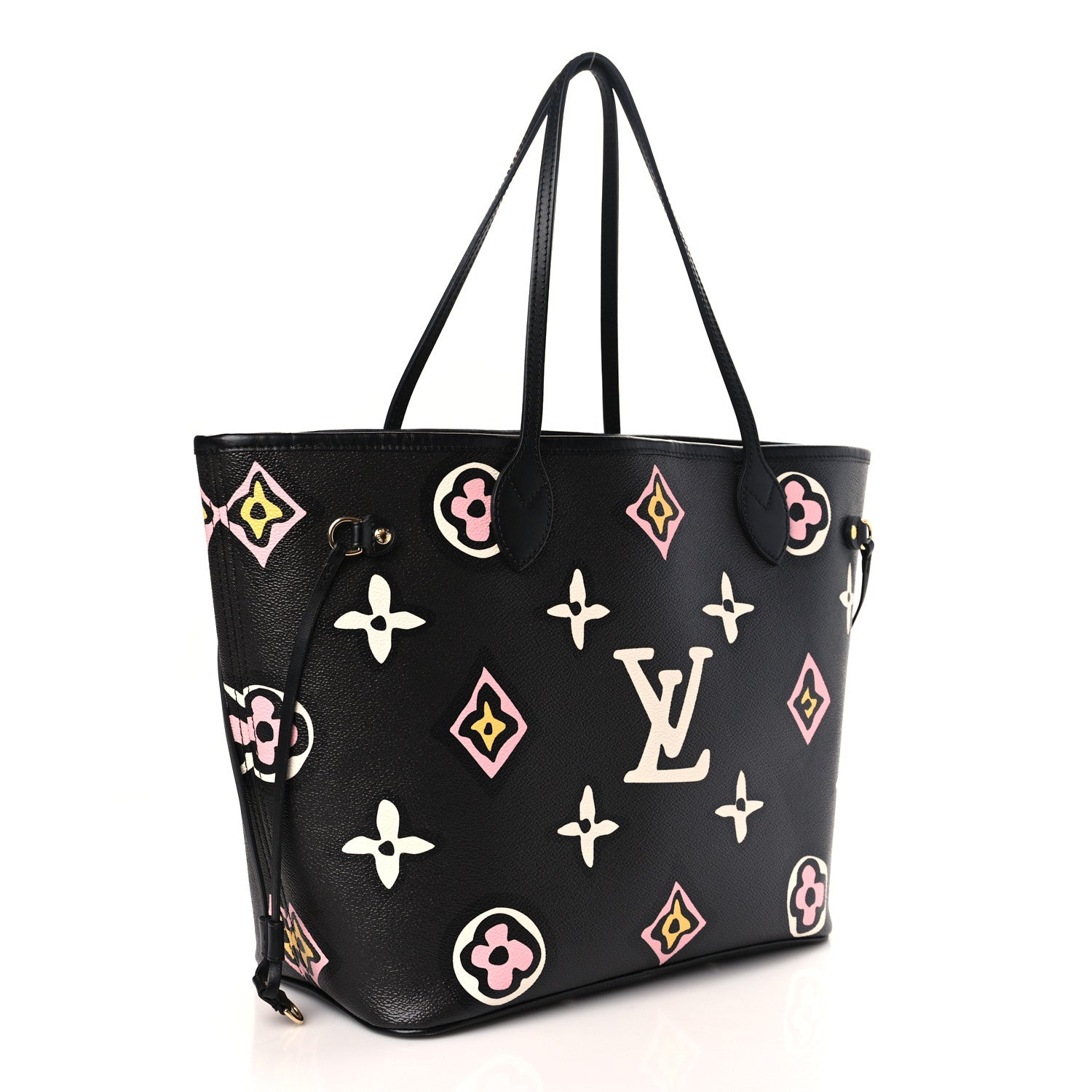 Louis Vuitton Monogram Giant Wild at Heart Neverfull MM Black 4 of 9