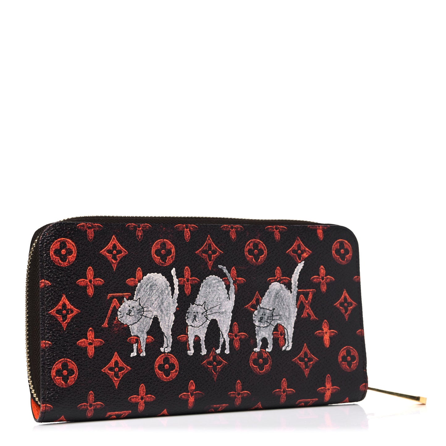 Catogram Zippy Wallet Marron