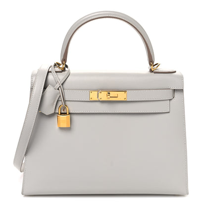 Hermes Tadelakt Kelly Sellier 28 Gris Perle 1 of 10