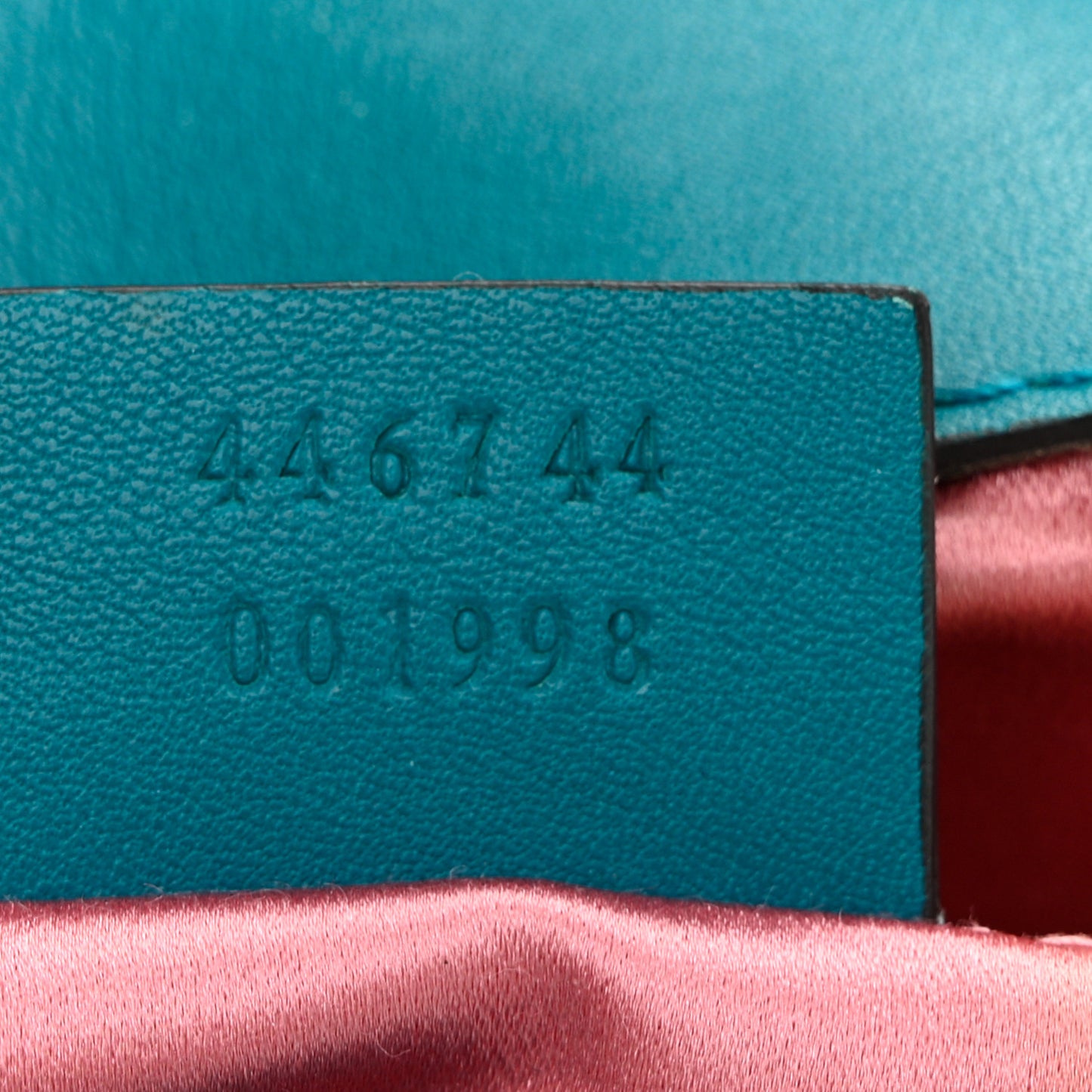 Velvet Matelasse Mini GG Marmont Shoulder Bag Pavone Cyan