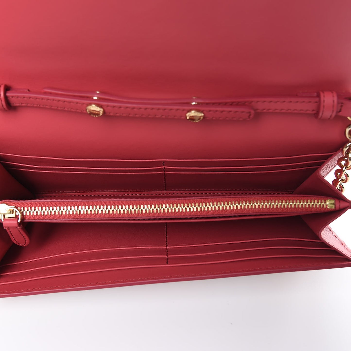Haymarket Check Henley Wallet On Chain Coral Red