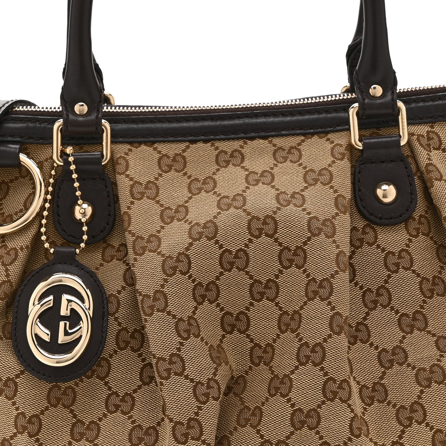 Monogram Medium Sukey Top Handle Dark Brown