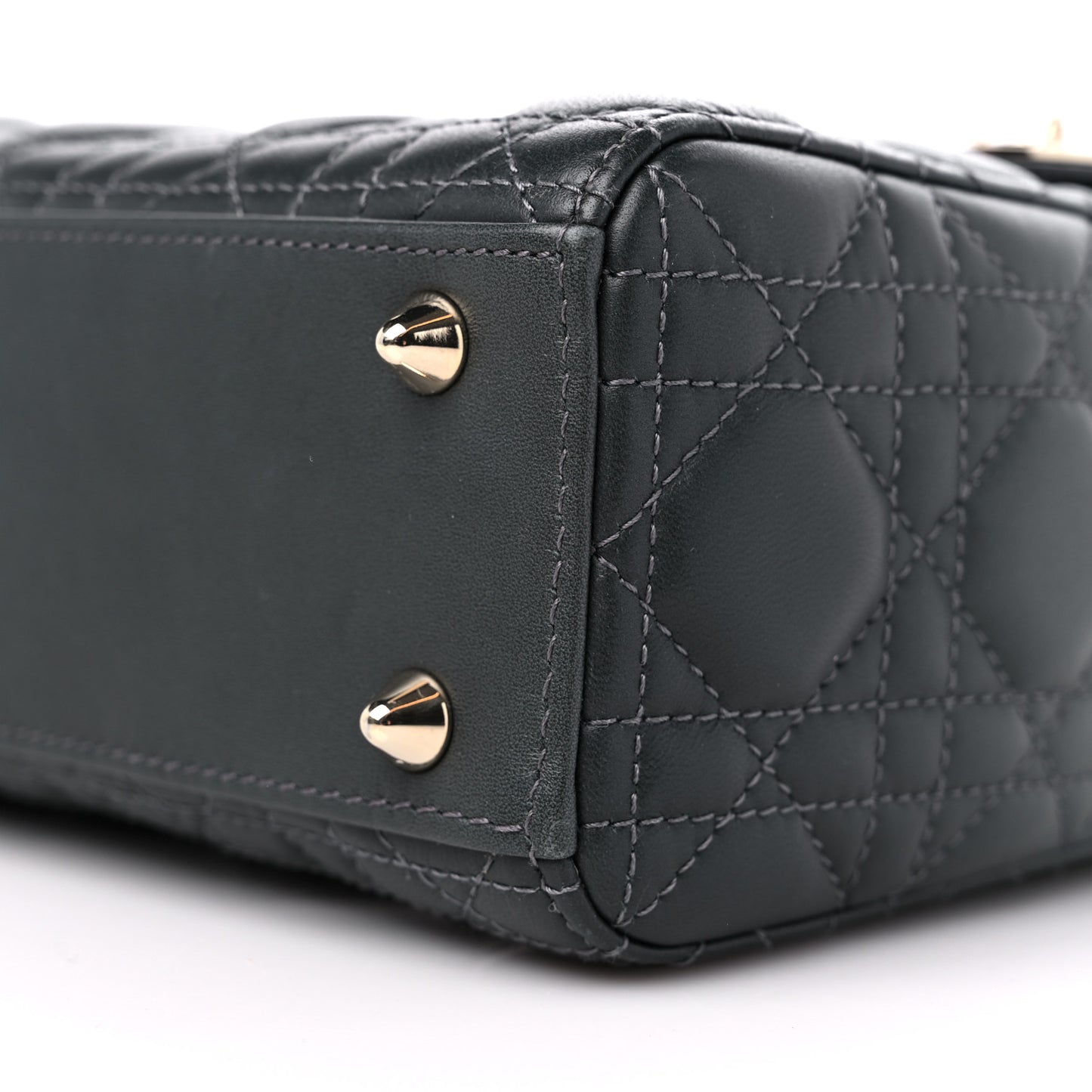 Lambskin Cannage Gradient Small My ABCDior Lady Dior Grey