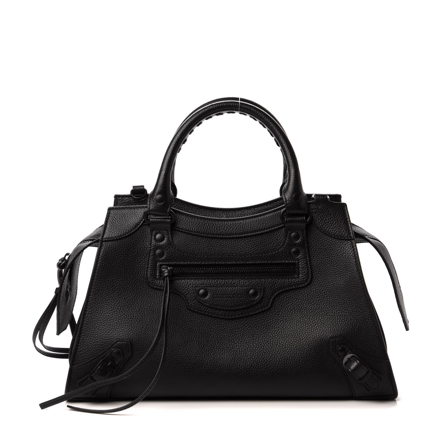 Balenciaga Grained Calfskin Neo Classic Black Hardware S City Black 1 of 9