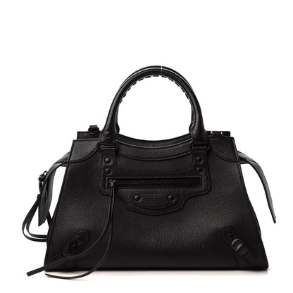 Balenciaga Grained Calfskin Neo Classic Black Hardware S City Black 1 of 9