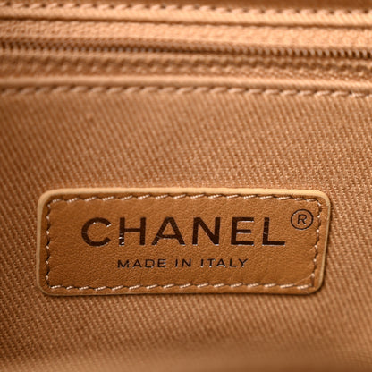 Chanel Aged Calfskin Quilted Small Express Bowling Bag White 5 of 12