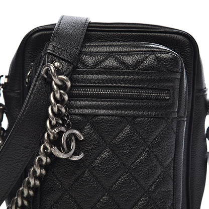 Chanel Calfskin Camera Case Black 10 of 11