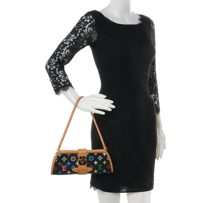 Louis Vuitton Monogram Multicolor Shirley Black 2 of 9