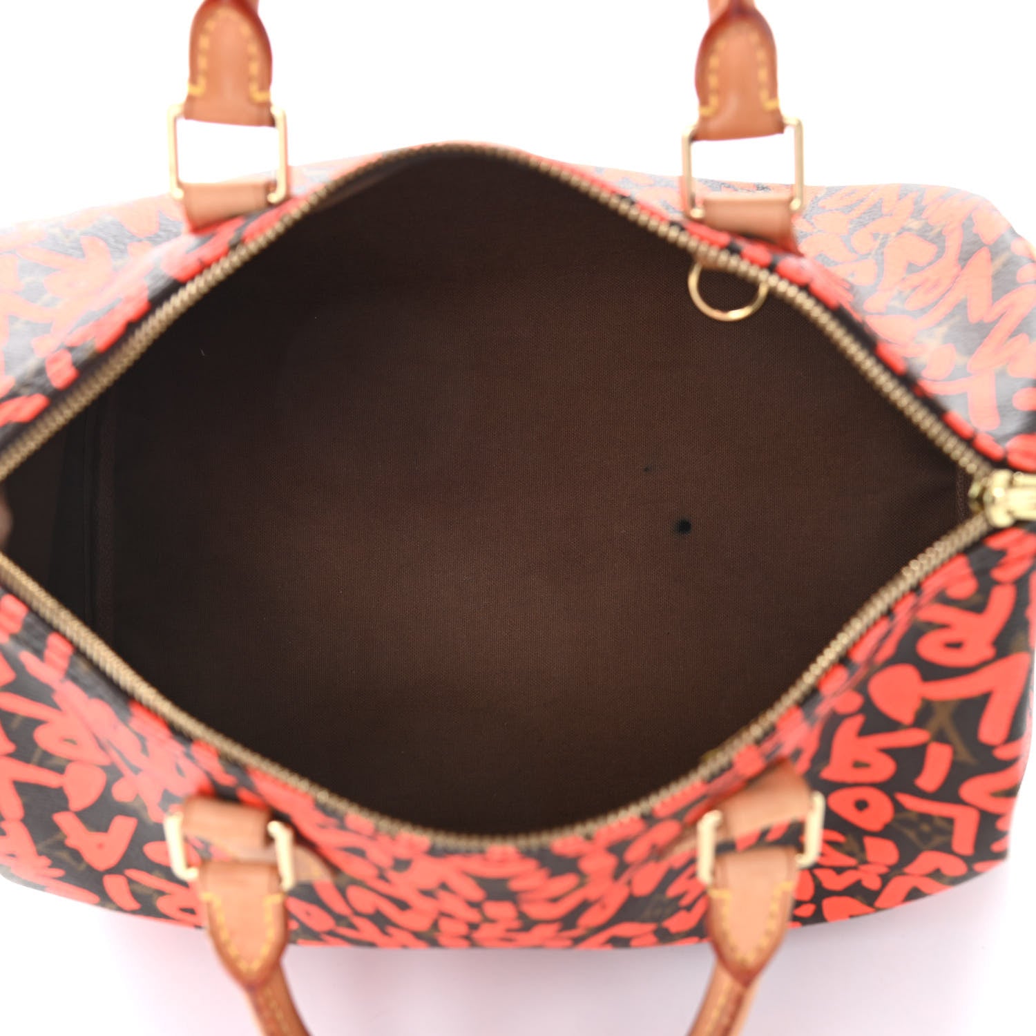 Louis Vuitton Monogram Graffiti Speedy 30 Orange 4 of 21