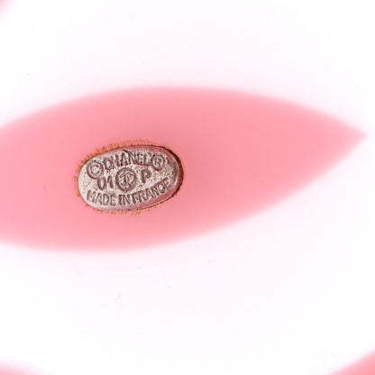 Chanel Resin CC Wide Cuff White Pink 4 of 4
