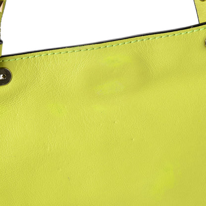 Valentino Garavani Vitello Small Rockstud Tote Yellow Fluo 10 of 12