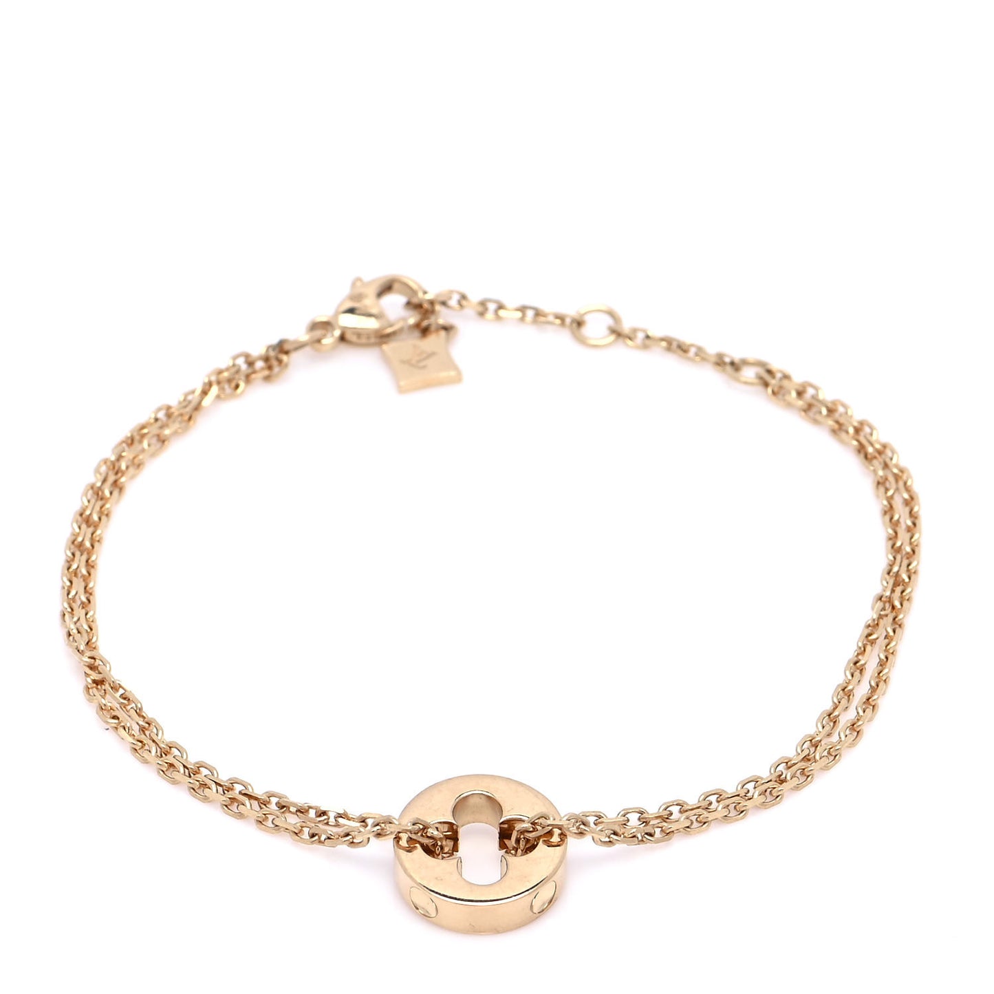18K Yellow Gold Empreinte Chain Bracelet
