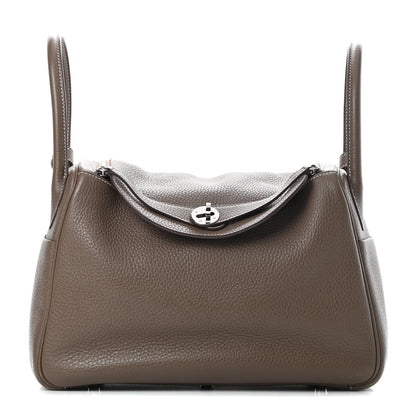 Hermes Taurillon Clemence Lindy 30 Etoupe 1 of 12